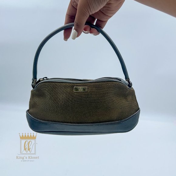 🤎SOLD🤎GUCCI MINI LEATHER HANDLE BAG/ evening bag - Picture 1 of 12
